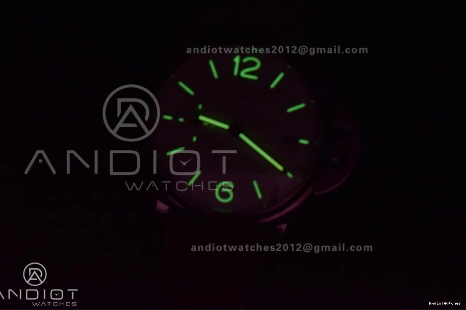 977 Best Dial Edition on Luminor PAM1046 Asso AXXXIV Strap Bold Due VSF White Brown 0129